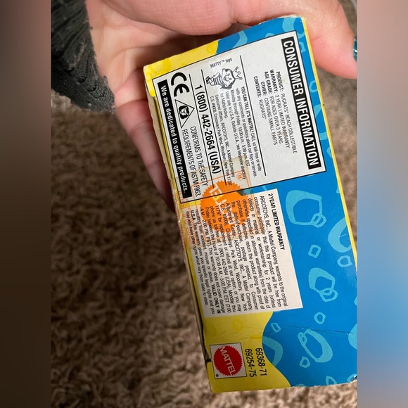 Vintage Mattel Nickelodeon Rugrats Splash Spike Beach Collectible Toy in Box - Picture 5 of 6